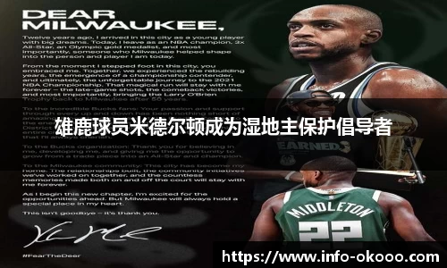 雄鹿球员米德尔顿成为湿地主保护倡导者